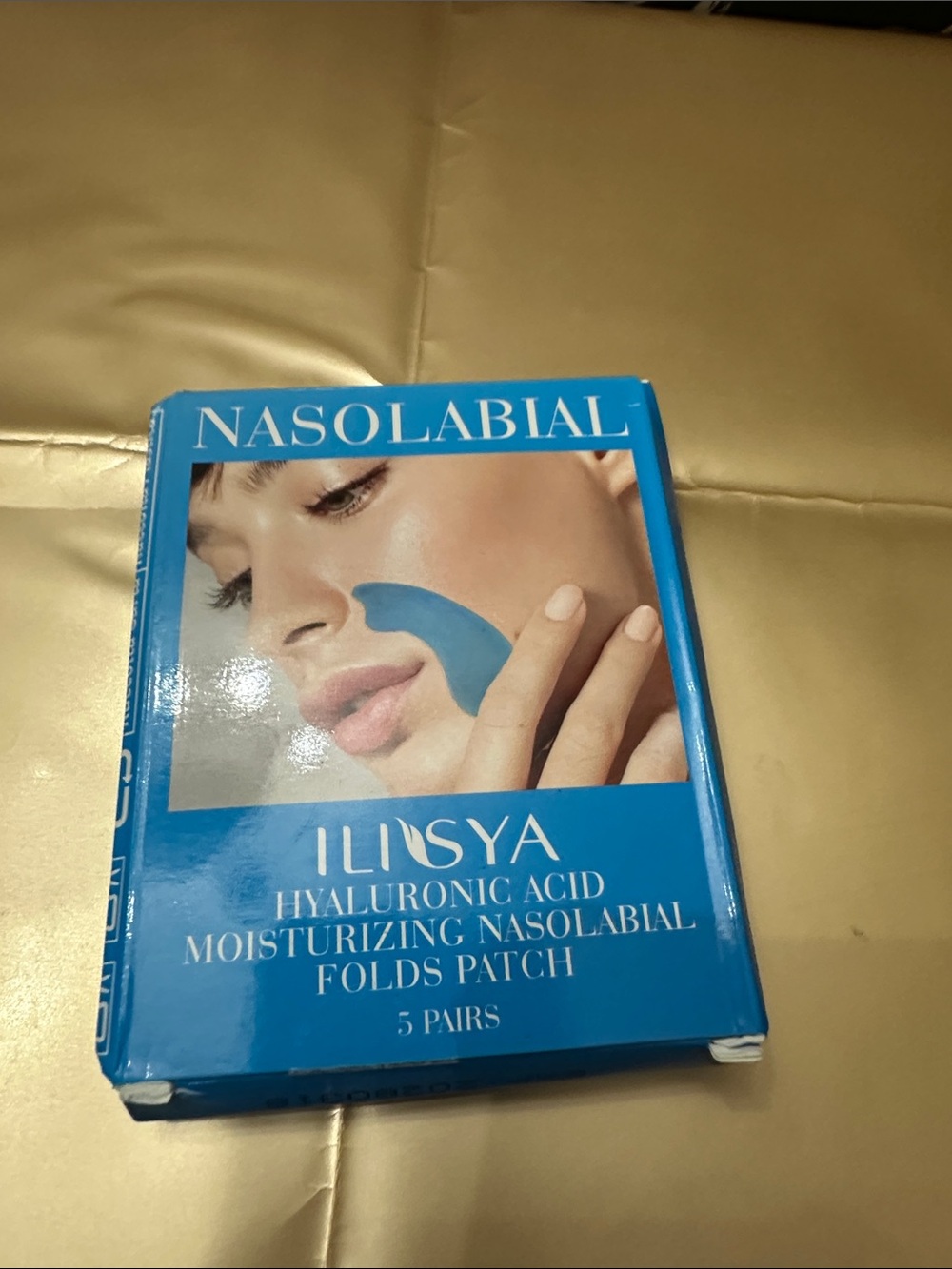 Ilhasya Hyaluronic Nasolabial Moisturizing Patch — Blue